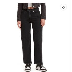 Levi's '94 Baggy Jeans Women's Size 31x31 Black Denim High Rise Straight Leg